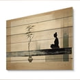 thumbnail image 2 of Designart "Modern Zen Asian Painting I" Asian Print on Natural Pine Wood, 2 of 5
