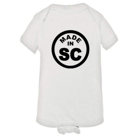 

PleaseMeTees™ Baby Born Made In South Carolina SC Logo Label HQ Jumpsuit