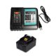 thumbnail image 1 of Replacement 14.4V-18V 5.0Ah Akku Charger for Makita Grass Trimmer DUR181Z Hedge Trimmer EU Plug DC18RC 3A (with USB), 1 of 3