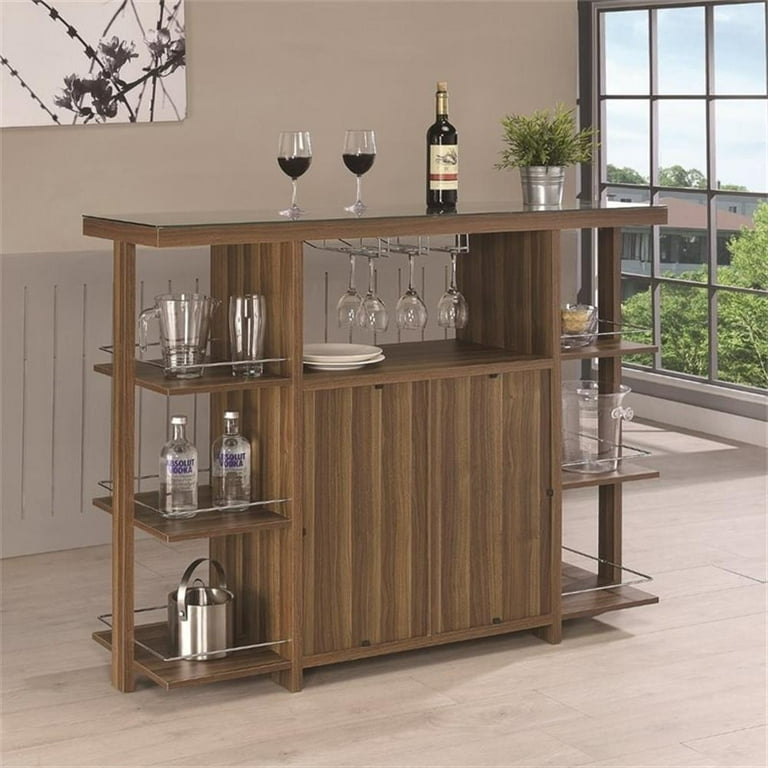 Home bar with wine rack discount