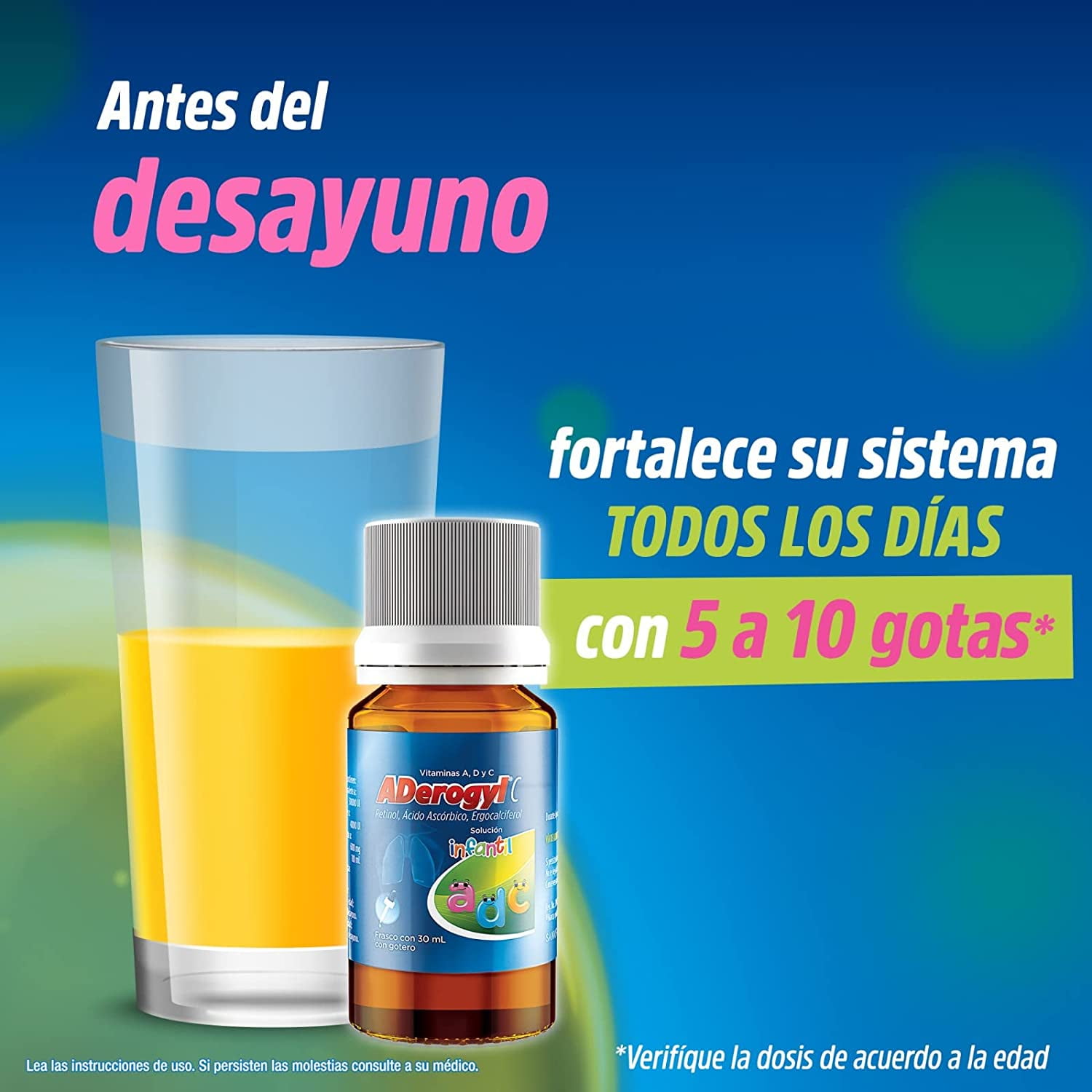 Aderogyl Efe Vitamina C 1 g con 10 pz - H-E-B México
