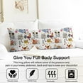 thumbnail image 3 of Long Body Pillow Cover - Soft & Breathable, Hidden Zipper, 20"x54", Cute Farm Eggs & Chickens Print - Perfect Gift for Farmhouse Lovers, Side Sleepers, Rustic Home Decor, 3 of 7