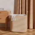 thumbnail image 4 of Cesta de lavandería de tela | Cubo de almacenamiento de algodón plegable | Organizador grande de 100L para baño, lavandería y almacenamiento de juguetes de gran tamaño - Oro rosa | 50x40x50cm |, 4 of 5