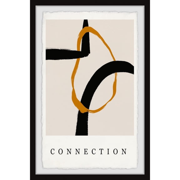 Marmont Hill Golden Connection Framed Painting Print