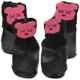 thumbnail image 4 of Protective Dog Shoes Winter Dog Boots for Dogs Black Cotton Rubber Material Prevent Dirt 4Pcs, 4 of 4