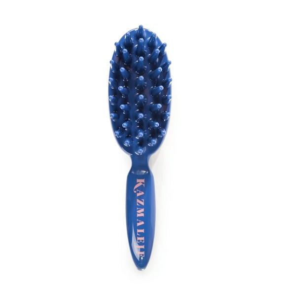KAZMALEJE Kurls Plus Wide Tooth Paddle Brush, Cobalt