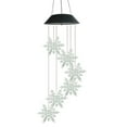 thumbnail image 1 of Colorful LED Snowflake Wind Chimes Garden Light Decoration Bathroom Window Decoration Solar Power Light Christmas Lights with Cord, 1 of 5