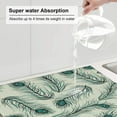 thumbnail image 5 of XMXT Microfiber Drying Mat for Kitchen Counter, Beautiful Peacock Feathers Absorbent Dish Drying Mats for Sink Dishes Rack Pad, 16 x 18 inches, 5 of 9