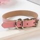 thumbnail image 2 of Collar ajustable para perro de piel sintética de color puro, color rosa, talla S, sencillo pero elegante, 2 of 2