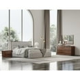 thumbnail image 2 of Limari Home Dustin Modern Veneer and Solid Wood Bedroom Dresser in Walnut, 2 of 4