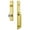 Lifetime Brass, variant on Grandeur 848937 Carre Solid Brass Rose Dummy Full Plate "D" Grip Handleset - Bronze