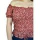 thumbnail image 4 of Blusa smock Tallas Extras Zenobia 12120 Vino floreado 42, 4 of 6