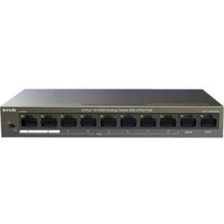 UPC: 0885397272304 | Tenda Technology TEF1110P-8-63W 10-Port 10 100M Desktop Switch with 8-Port PoE