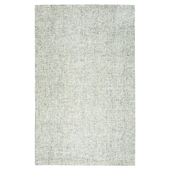 Alora Decor London 3' x 5' Solid Green/Gray/Rust/Blue Hand-Tufted Area Rug
