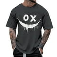 thumbnail image 6 of Men's Graphic Tees Printed Casual Summer Tee Tops Short Sleeve T-Shirts Fashion Tees, 6 of 7
