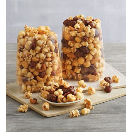Harry London Chocolates - Moose Munch Premium Popcorn Duo - Milk Chocolate and Caramel Mix by Harry & David