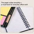 thumbnail image 6 of Lined Pocket Notebook With Pen And Sticky Tabs, Small Notepad With Divider Index Flags, Portable Writing Journal For Work And Business (Multicolor ,13*11), 6 of 9