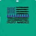thumbnail image 4 of Inktastic Epilepsy Awareness Purple Ribbons and Flag Boys or Girls Toddler T-Shirt, 4 of 5