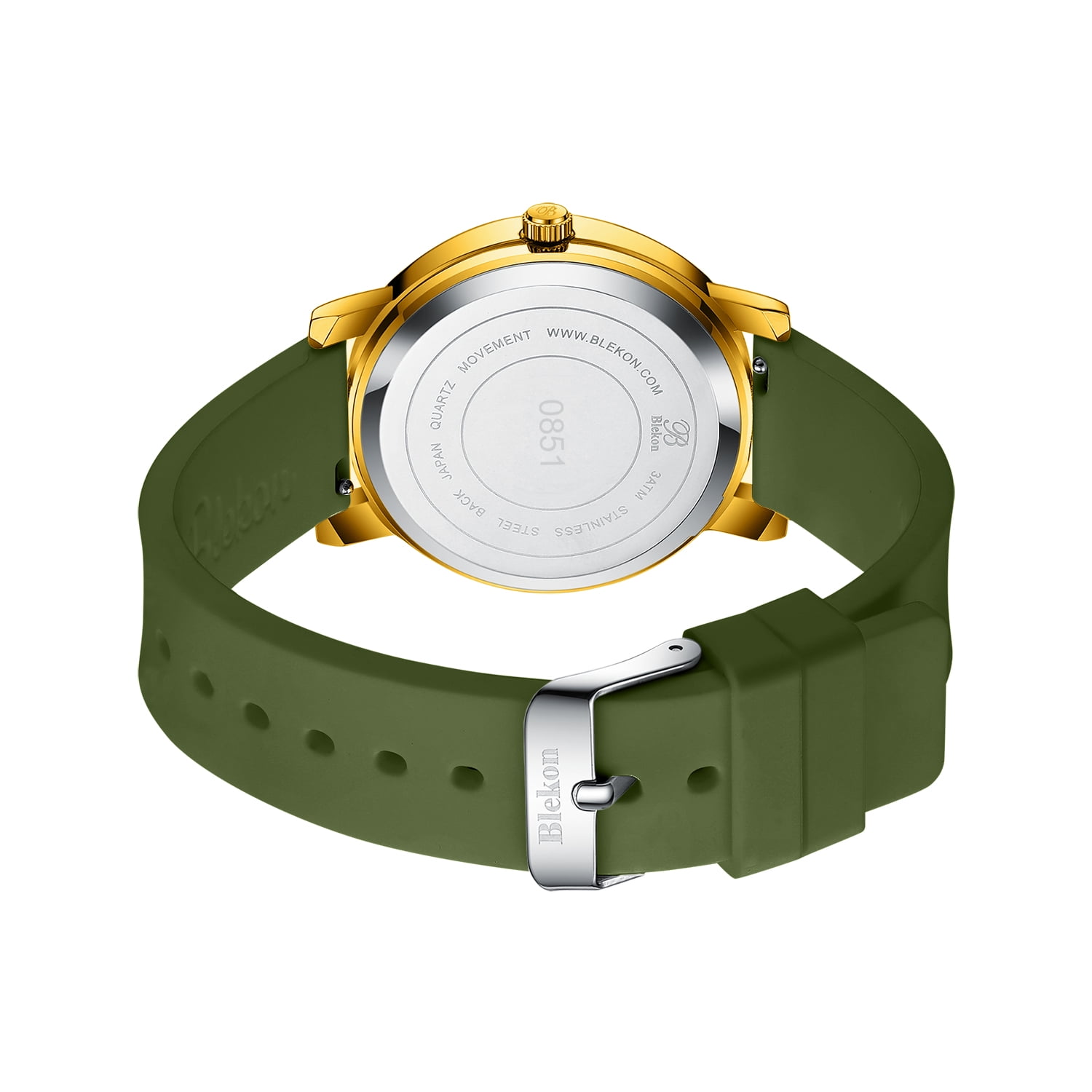 Blekon Original Petite Nurse Watch Small Easy Read Round Shape Dial Silicone Band Water Resistant