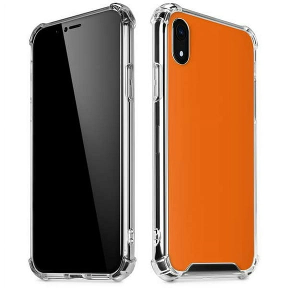 Skinit Solids Orange iPhone XR Clear Case