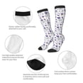 thumbnail image 3 of Bingfone Chaussettes de Compression Imprimé Lavande pour Femmes et Hommes Longues Chaussettes pour Course Athlétique Cyclisme Infirmière, 3 of 6
