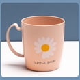 thumbnail image 5 of Taza de enjuague bucal para hacer gárgaras, taza de plástico lisa floral simple para cepillado, taza para parejas, taza de agua para lavar, 5 of 5