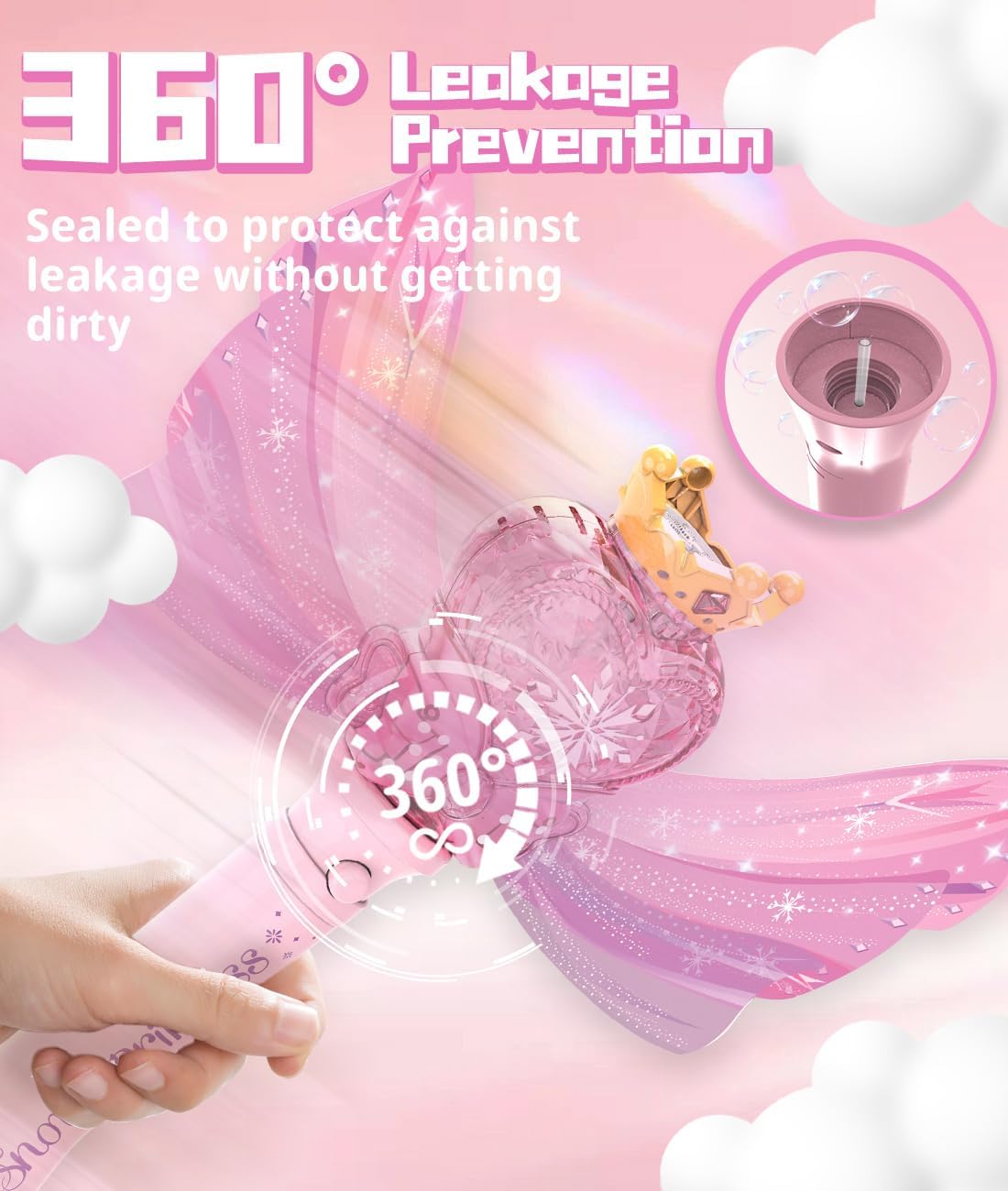 Beautysureup Bubble Wand with LED Lights and Music photo 6