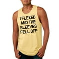thumbnail image 2 of Mens I Flexed and The Sleeves Fell Off Tank Top Funny Sleeveless Gym Workout Shirt, 2 of 7