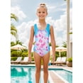 thumbnail image 2 of Gogokids Girls One Piece Swimsuit Toddler Bathing Suit, UPF 50+,Sizes 1-6, 2 of 7