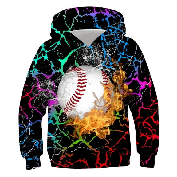 Bnwani Toddler Hoodies Girls Crew Neck Long Sleeve Pockets Sweatshirt Graphic Printed Tops Pullover