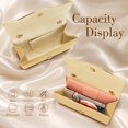 thumbnail image 5 of Suede Evening Bag Formal Clutch Purses for Women Sparkling Evening Bag with Detachable Chain for Prom Wedding Party, 5 of 6