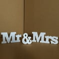 thumbnail image 2 of JLFNYA Mr and Mrs Sign,Small Vintage Mr & Mrs White Wooden Letters Wedding Stand Sign,Stand Figures Decor Wedding Present Home Decoration for Photo Props,Rustic Anniversary Wedding Shower Gift, 2 of 6