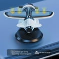 thumbnail image 6 of TOPRenddon Solar Powered Airplane Car Decor - Moving Dashboard Ornament for Tesla/SUV with Spinning Propellers (Great Pilot Gift Idea), 6 of 7
