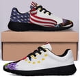 thumbnail image 3 of Rhode Island Stte Rhode Isl Red and Violet Flower Shoes Sneakers Black Size 9, 3 of 7