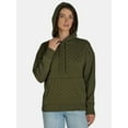 thumbnail image 4 of Time and Tru Women's Quilted Hoodie with Long Sleeves, S-XXXL, 4 of 5
