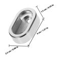 thumbnail image 2 of FESTFENDS 4Ud Soportes Para Barra De Closet De Aleación En Plata Para Uso En Hogar Y, 2 of 8