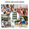 thumbnail image 6 of Sikiie Green White Lumberjack Plaid Basketball Jersey Reversible Men's Mesh Athletic Sports Shirts Training Practice S-4XL, 6 of 6