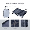 thumbnail image 4 of Maleta 20in Rigida Carry On Expandible Equipaje De Mano 10kg, 4 of 7