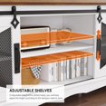thumbnail image 6 of Farmhouse TV Stand 75 Inch Entertainment Center White TV Console Modern Media Furniture Wood TV Console Cabinet with Sliding Barn Door and Adjustable Shelf for Living Room Bedroom, 6 of 7