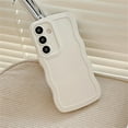 thumbnail image 2 of Case for Galaxy Note 20,Galaxy Note 20 Case,Solid Cute Curly Wave Frame Shape Shockproof Bumper Soft Silicone Protective Phone Case for Samsung Galaxy Note 20 5G,6.7 inch 2020 (White), 2 of 8