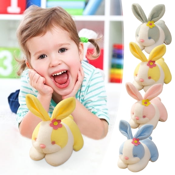 Viflosae Girl Toys Age 4-5 Educational Toys for Kids Gifts for 3 Year Old Boys Christmas Toys Easter Stuffed Cute Bunny Doll Flower Cute Bunny Doll Toy Mother and Child