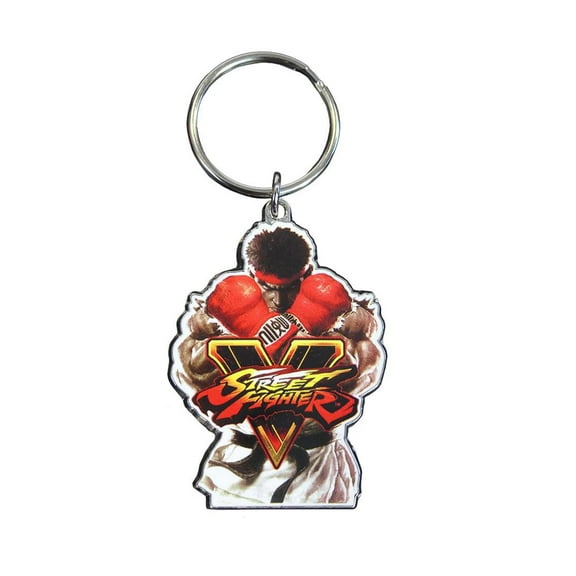 Street Fighter V Ryu Enamel Metal Key Ring