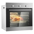 thumbnail image 3 of KFFKFF Solo Wall Oven, 24" Electrically Integrated Wall Oven with Half a Dozen Cooking Capabilities, 2.68 Cubic Ft Electric Wall Ovens with Timing Device, 2000W Electric Oven, 3 of 9