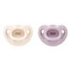 NUK Comfy 100% Silicone Pacifier, Girls, Size 1 (0-6 Months), 2 Pack
