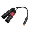 2 m 35mm TRS 1 18 pulgadas estéreo hembra a Dual XLR