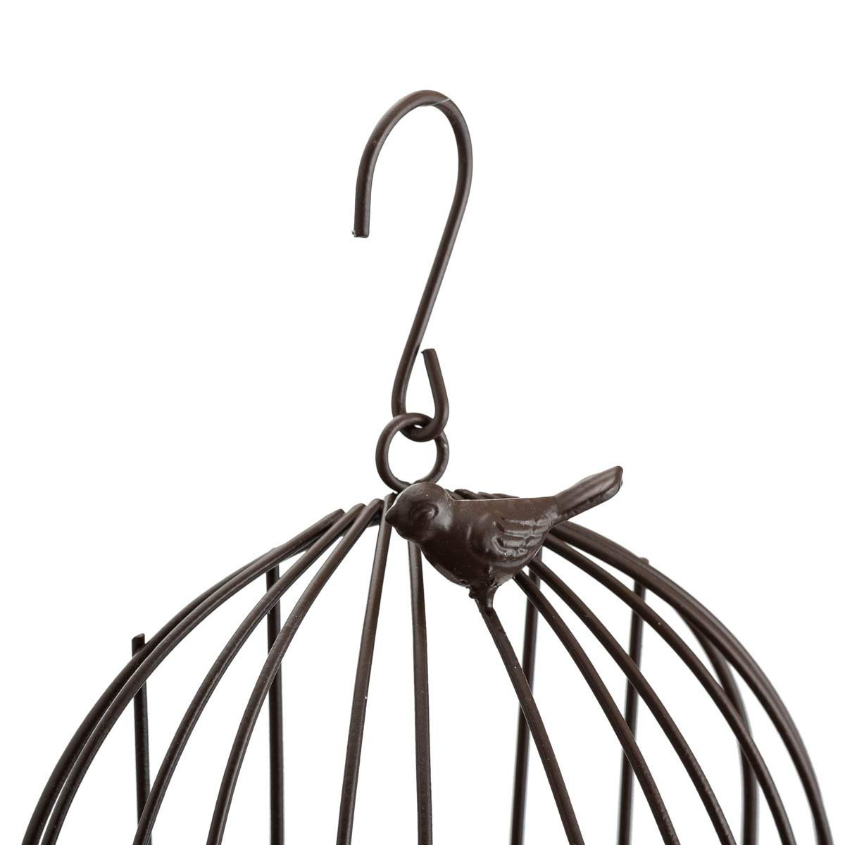 TJ Global 2-Plant Iron Birdcage Hanging Planter, Metal Wire Flower Pot Basket Wrought Iron Plant Stands for Plants, Flowers, Garden, Patio, Balcony Outdoor and Indoor Dcor - image 5 of 6