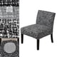thumbnail image 4 of 2 Fundas Extraíbles Para Silla Sin Brazos, Funda Para Sofá Para Sala De Estar, Color Negro Y, 4 of 8