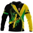 thumbnail image 5 of Custom Jamaica Shirts for Women and Mens - Personalized Jamaica Flag Shirt Gift for Jamaica Men (Hoodie, L), 5 of 8