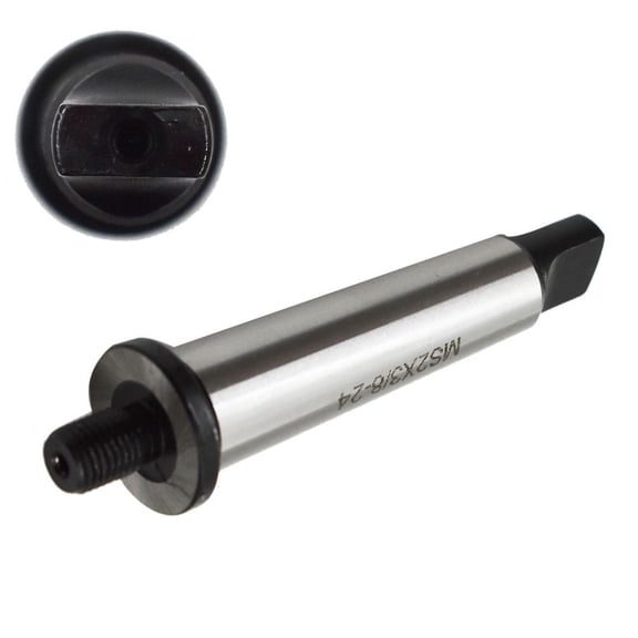 Threaded Drill Chuck Arbor 2MT to 3/8 inch-24 Hardened Morse Taper MT2 Adapter for Various Drill Milling Machines Lathes Boring Lathes Electric Hand Tools