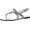 Silver, variant on DIVIANA MOIRA-09A Womens Round Toe Sling Back Thong Sandals